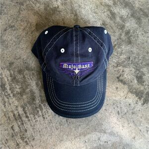 Mojo Bass Men's Navy and Purple Cap